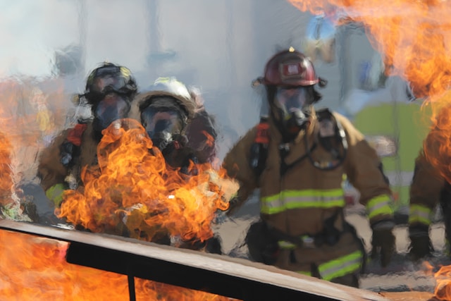 Professional fire safety services background